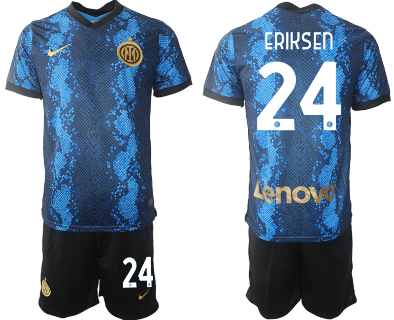Men 2021-2022 Club Inter Milan home blue #24 Nike Soccer Jersey